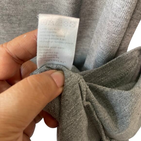 Lacoste Men's Short Sleeve Polo Shirt LF Gray Peach and Navy Stripe Size 7 XXL - Picture 6 of 7